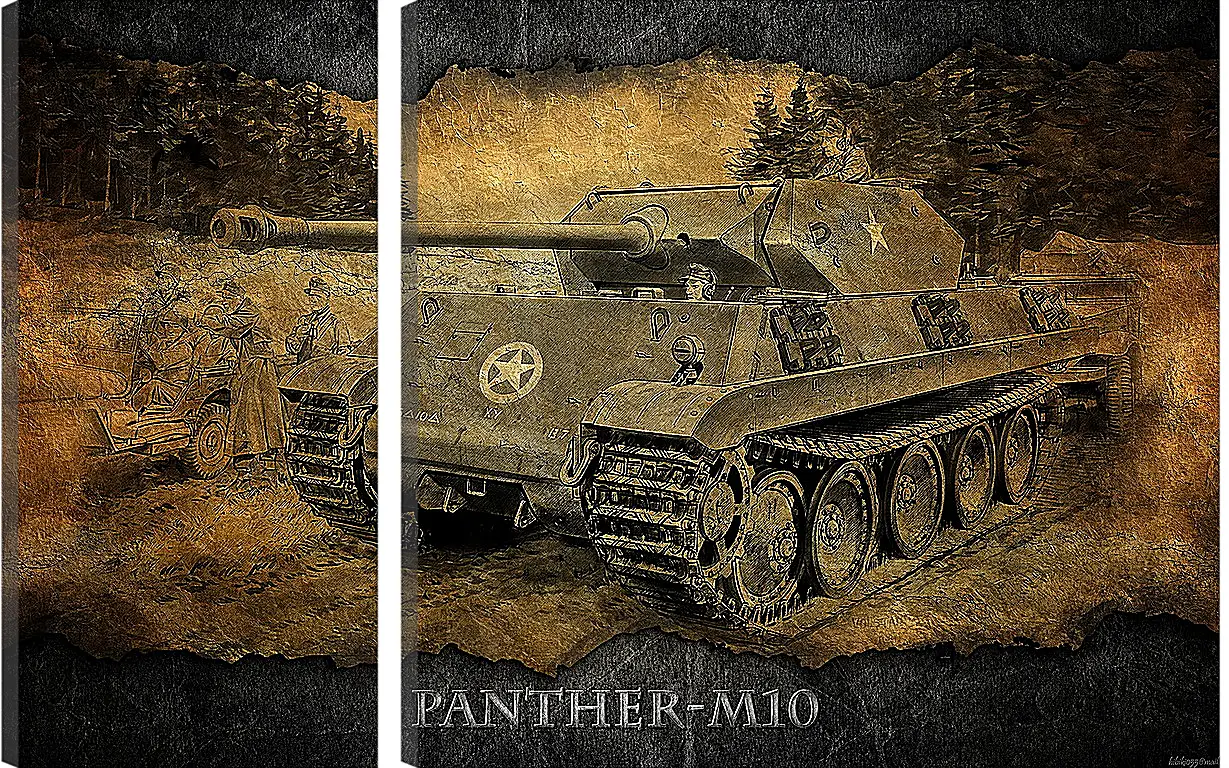 Модульная картина - World Of Tanks