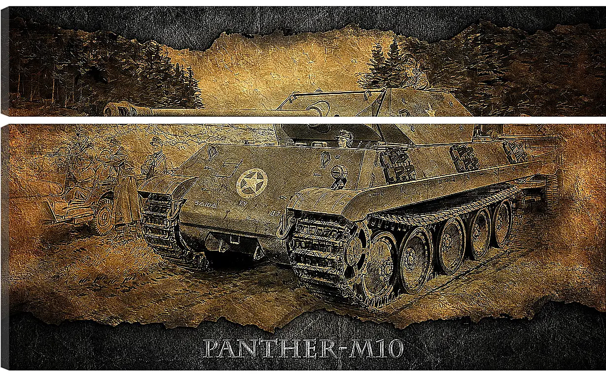 Модульная картина - World Of Tanks