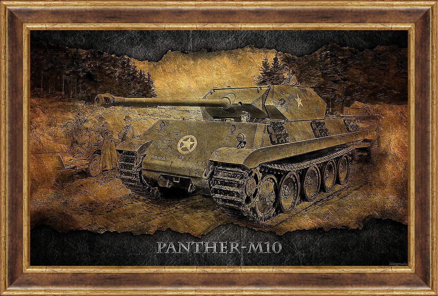 Картина в раме - World Of Tanks