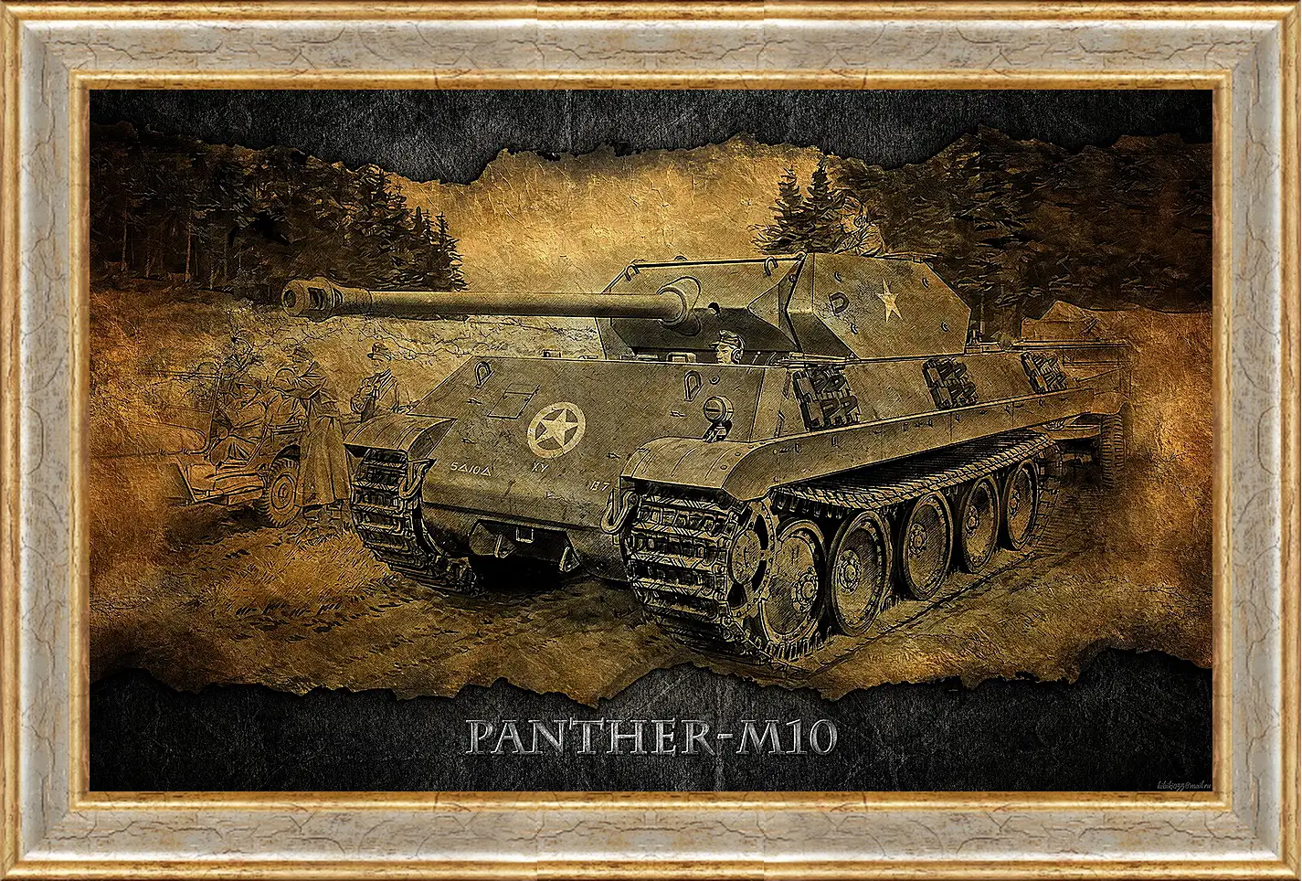 Картина в раме - World Of Tanks