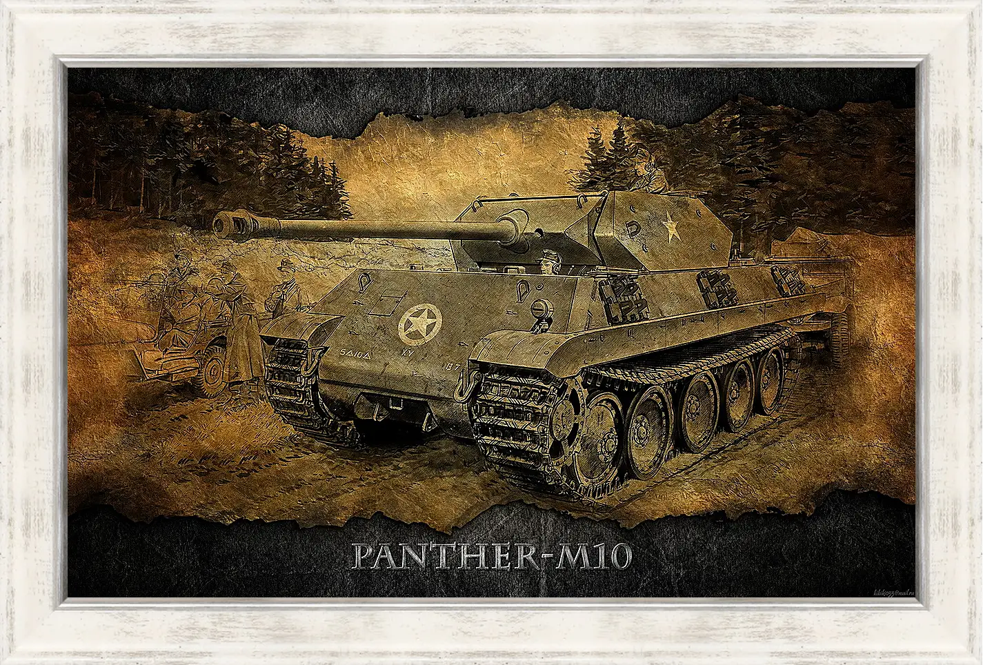 Картина в раме - World Of Tanks