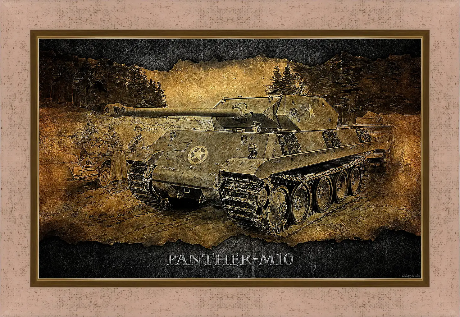 Картина в раме - World Of Tanks