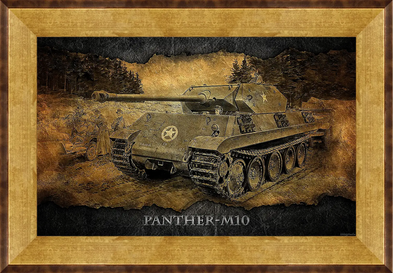 Картина в раме - World Of Tanks