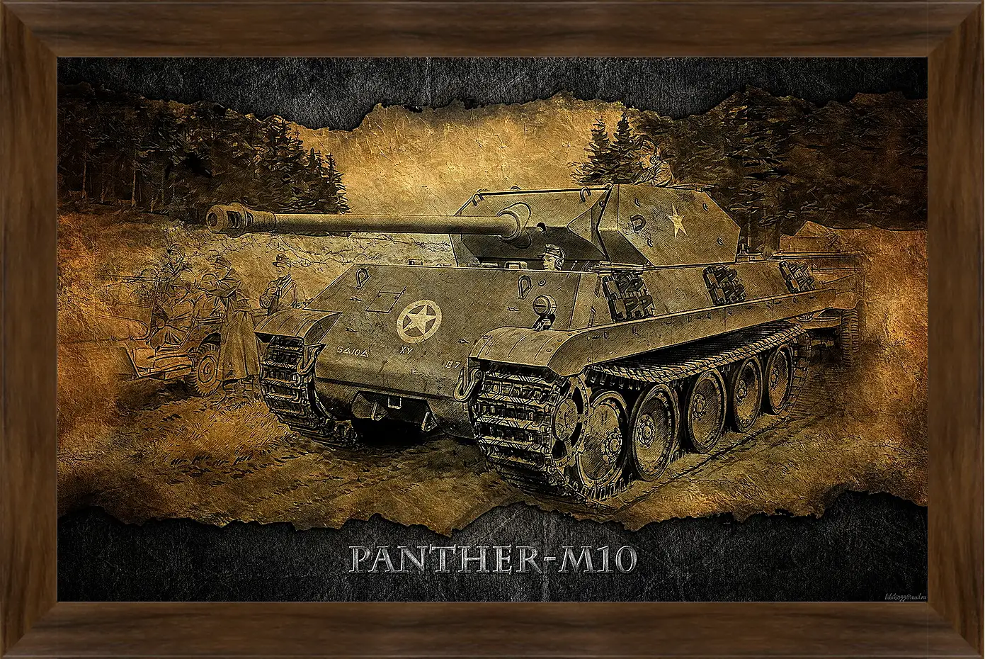 Картина в раме - World Of Tanks