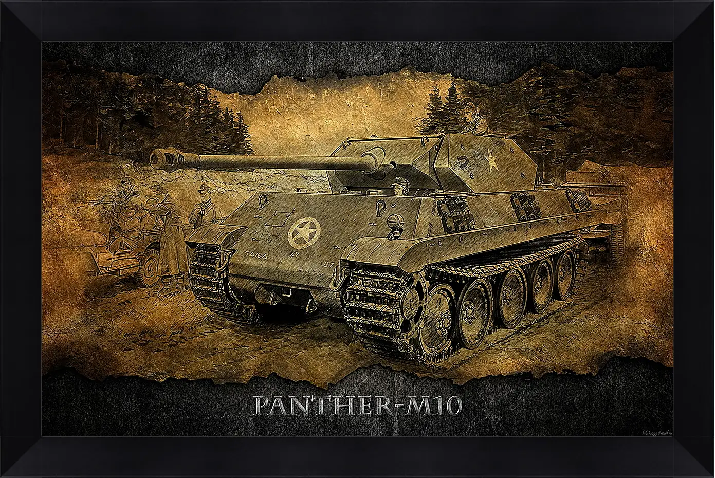 Картина в раме - World Of Tanks