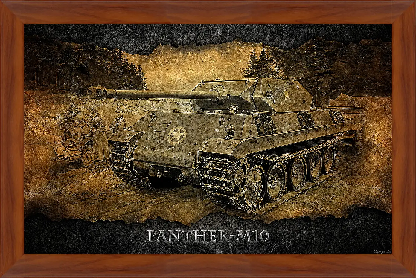 Картина в раме - World Of Tanks