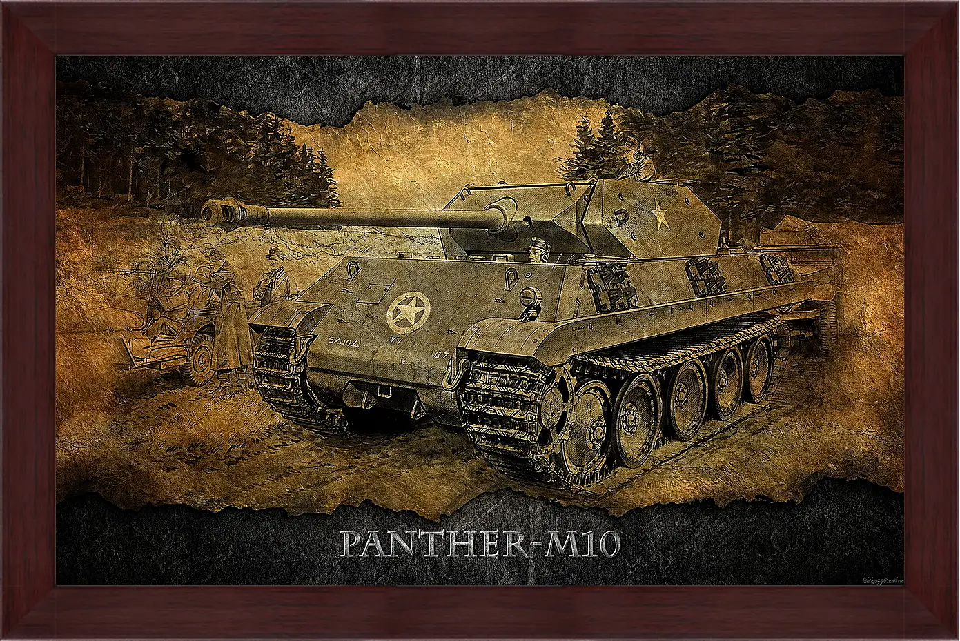 Картина в раме - World Of Tanks