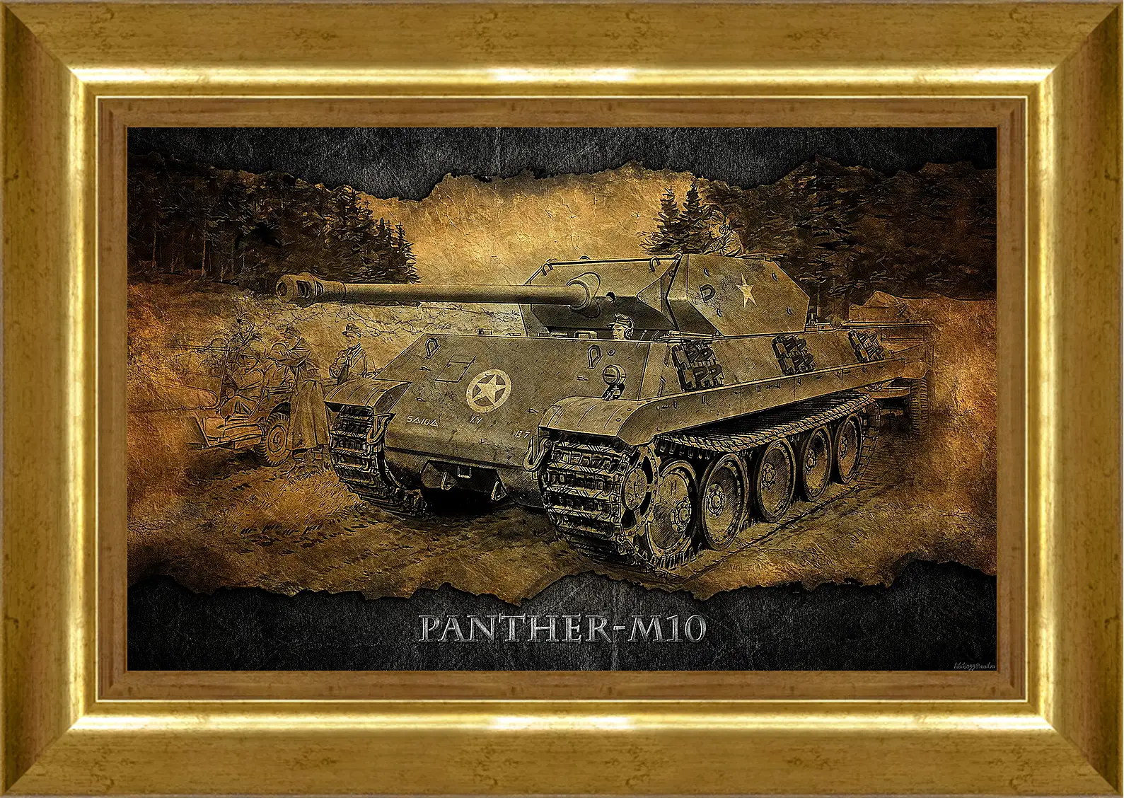 Картина в раме - World Of Tanks