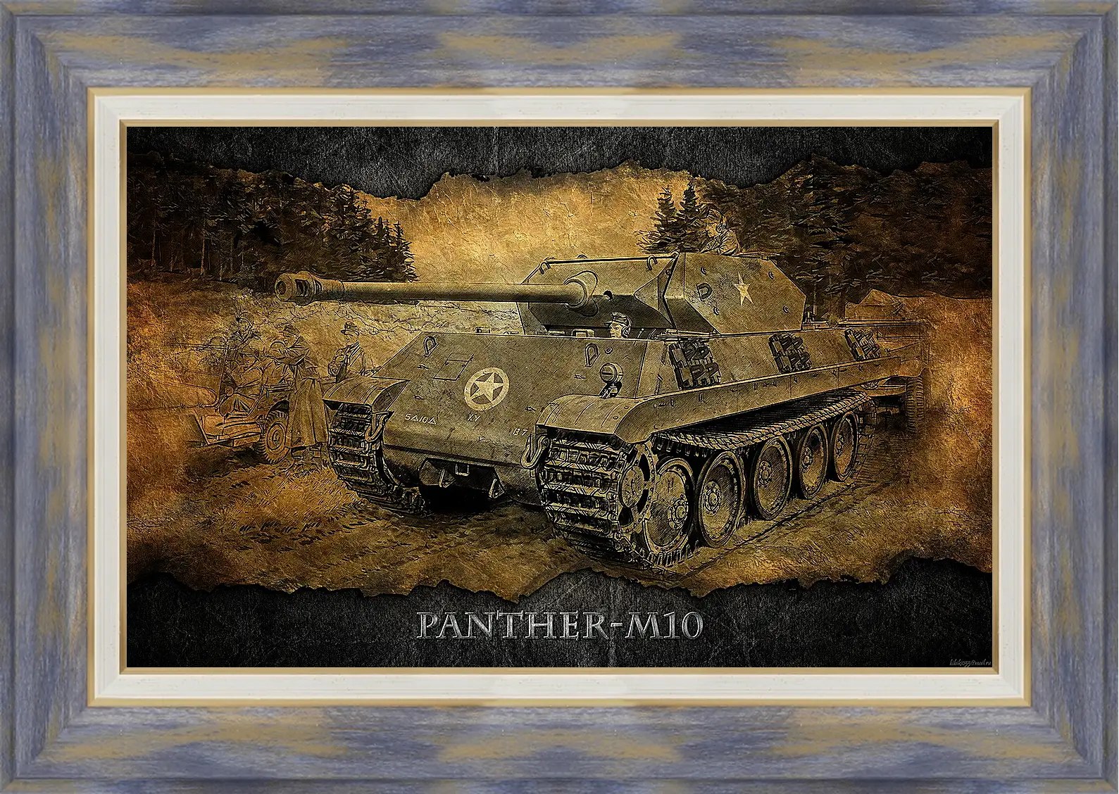 Картина в раме - World Of Tanks