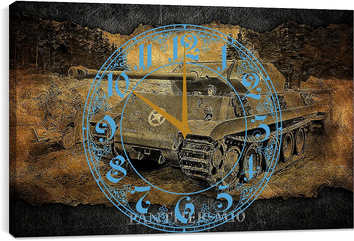 Часы картина - World Of Tanks