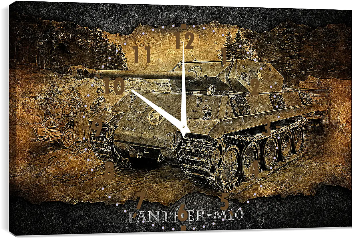 Часы картина - World Of Tanks