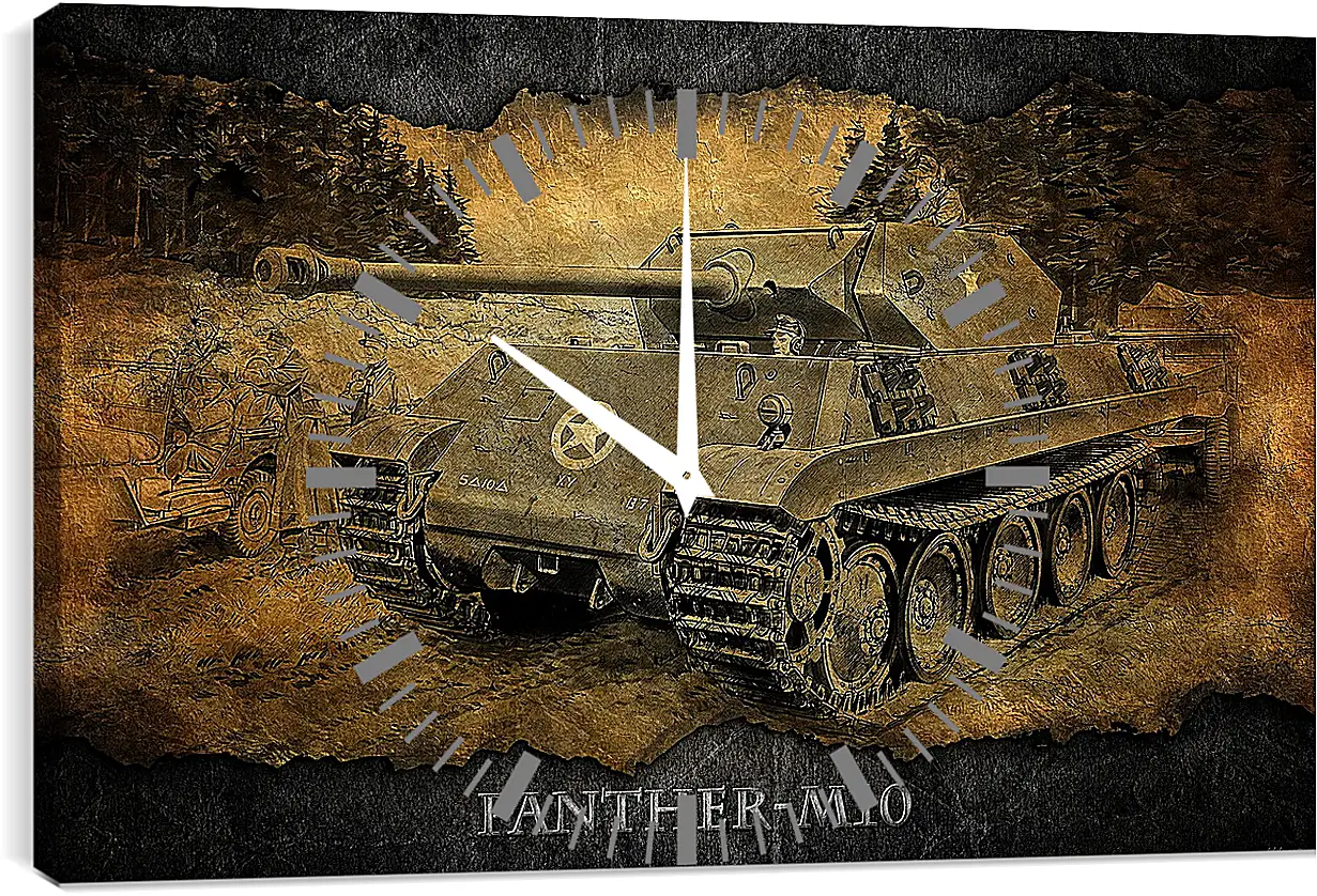 Часы картина - World Of Tanks