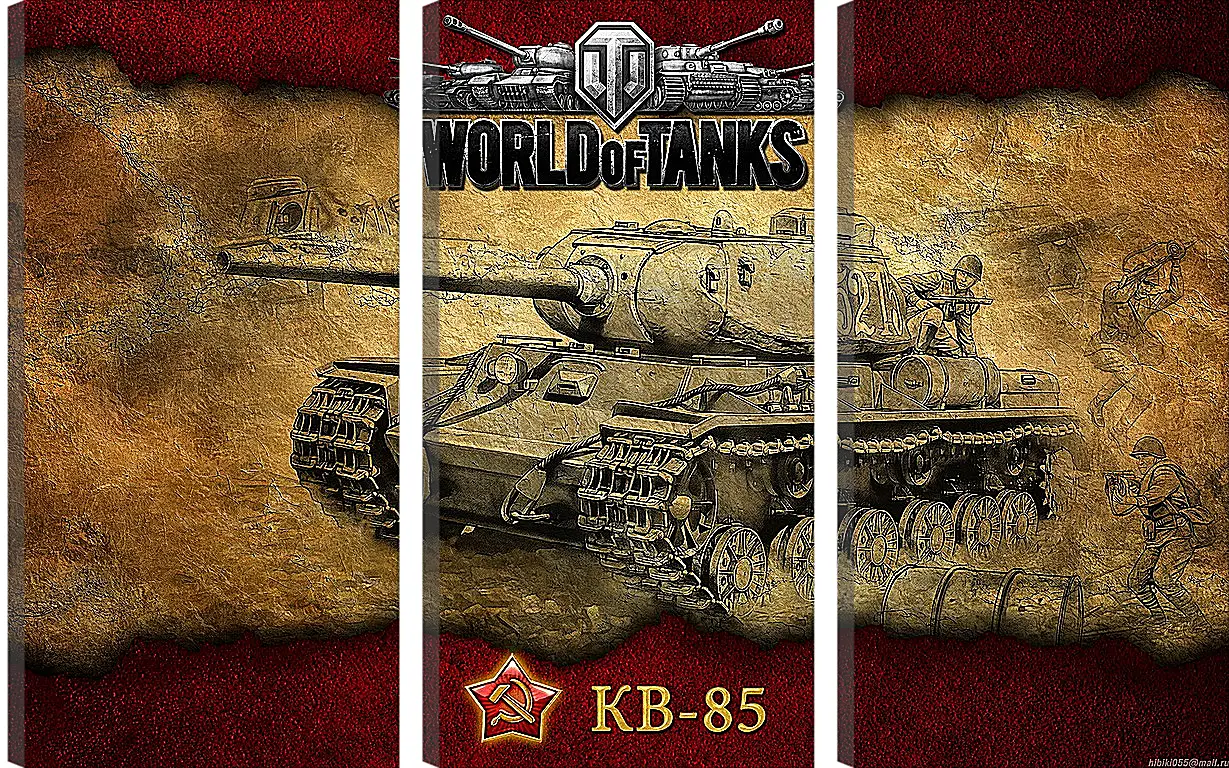 Модульная картина - World Of Tanks