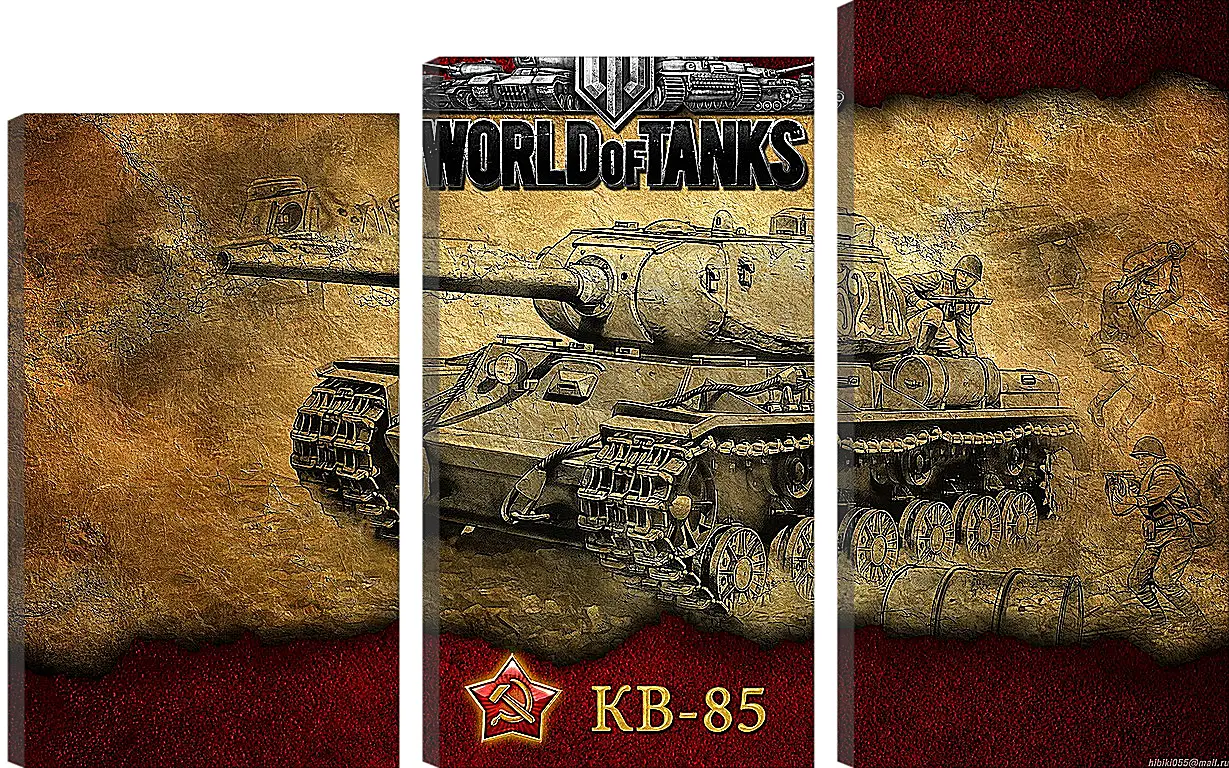 Модульная картина - World Of Tanks