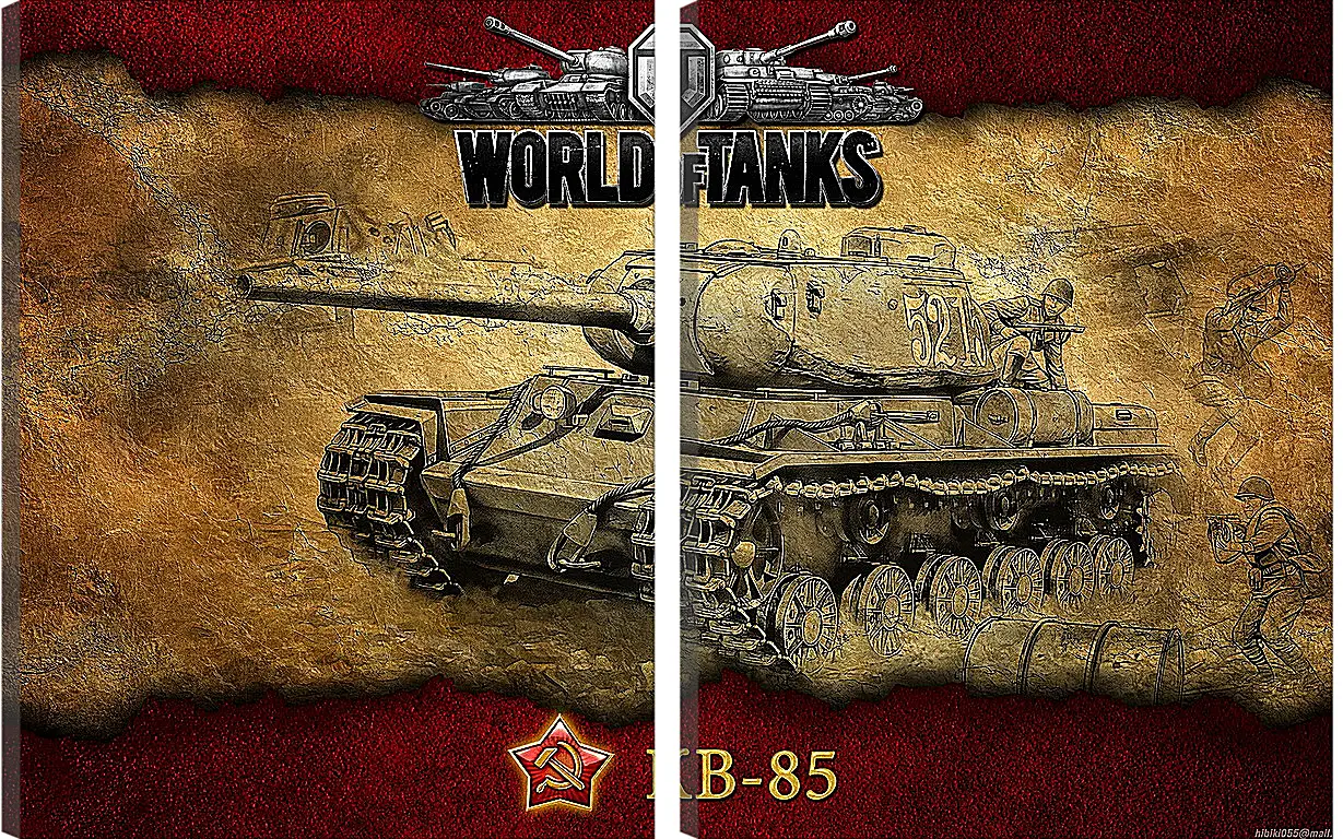 Модульная картина - World Of Tanks