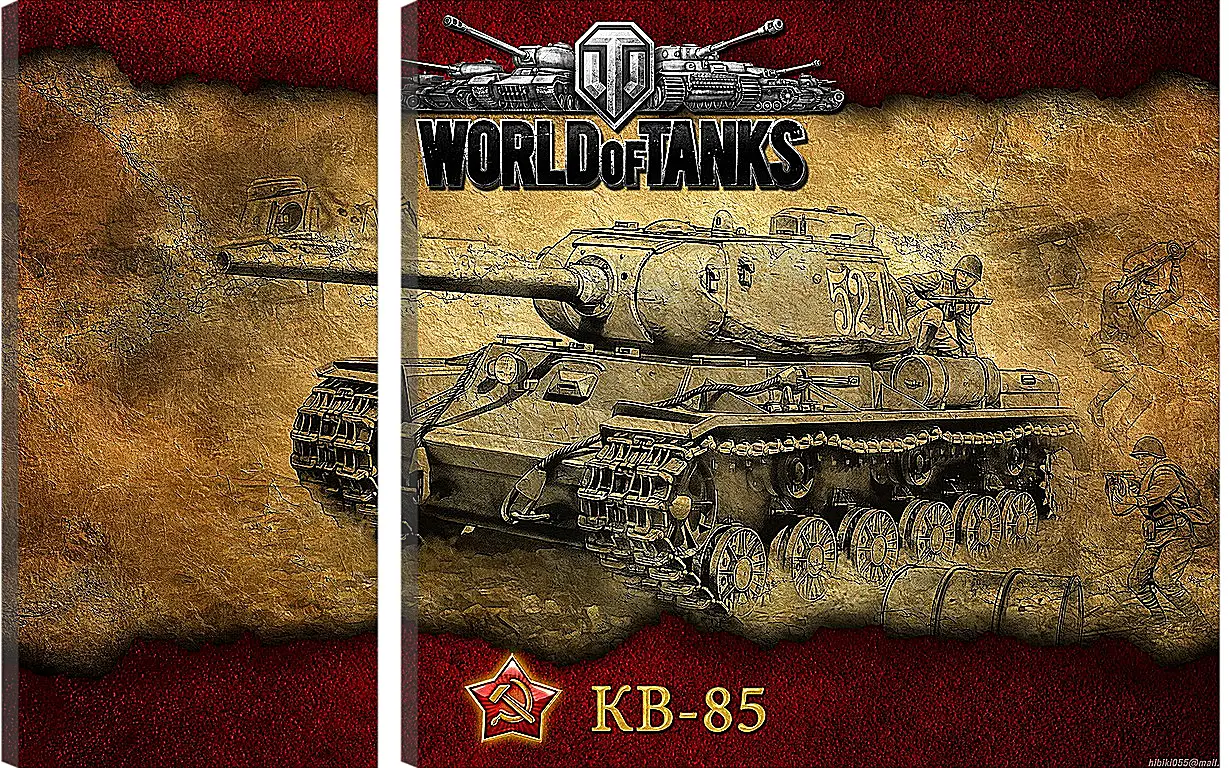 Модульная картина - World Of Tanks