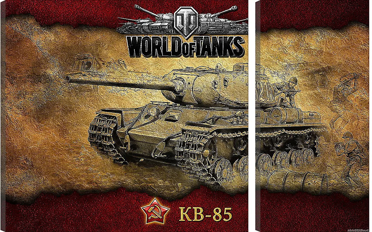 Модульная картина - World Of Tanks