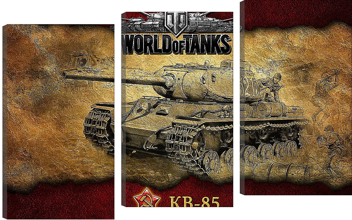 Модульная картина - World Of Tanks