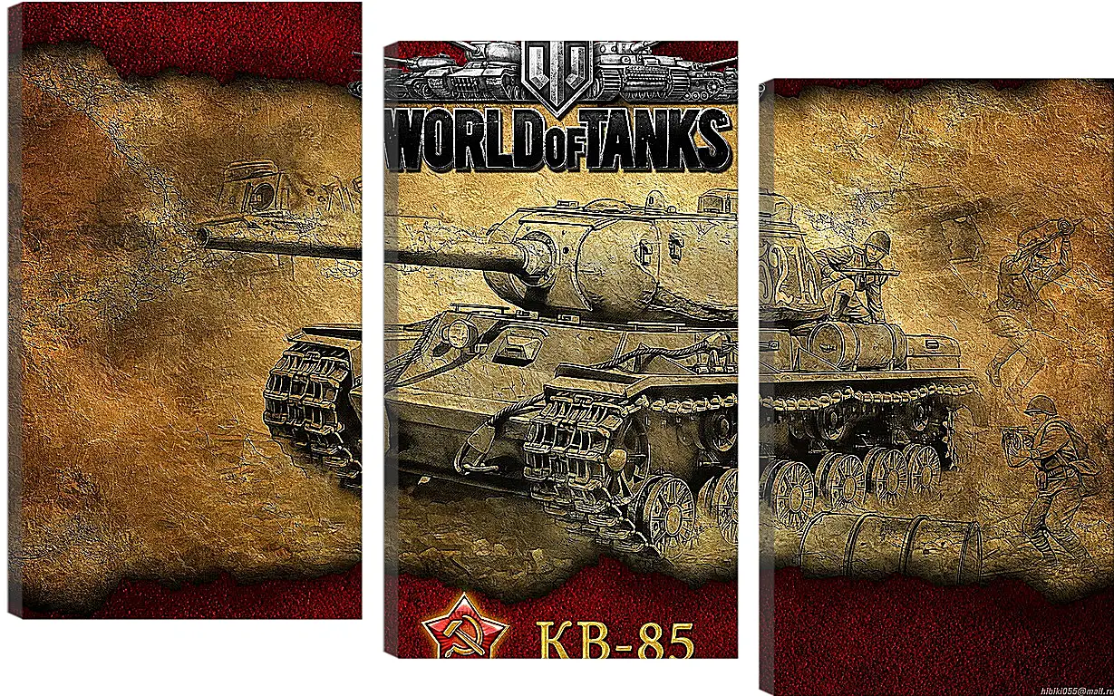 Модульная картина - World Of Tanks