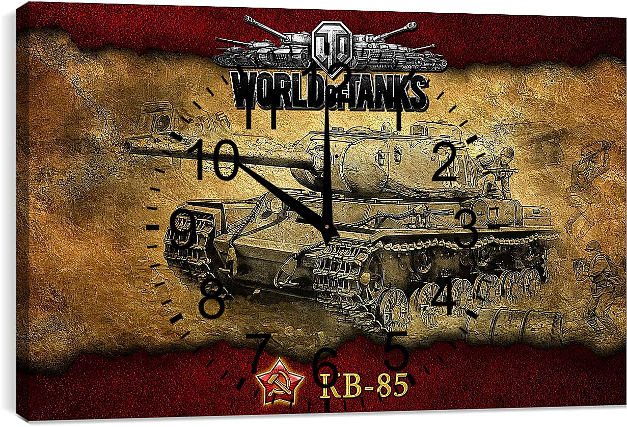 Часы картина - World Of Tanks