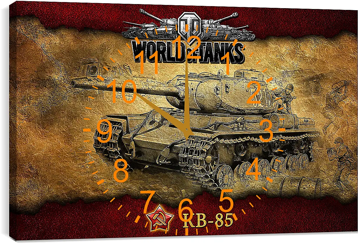 Часы картина - World Of Tanks