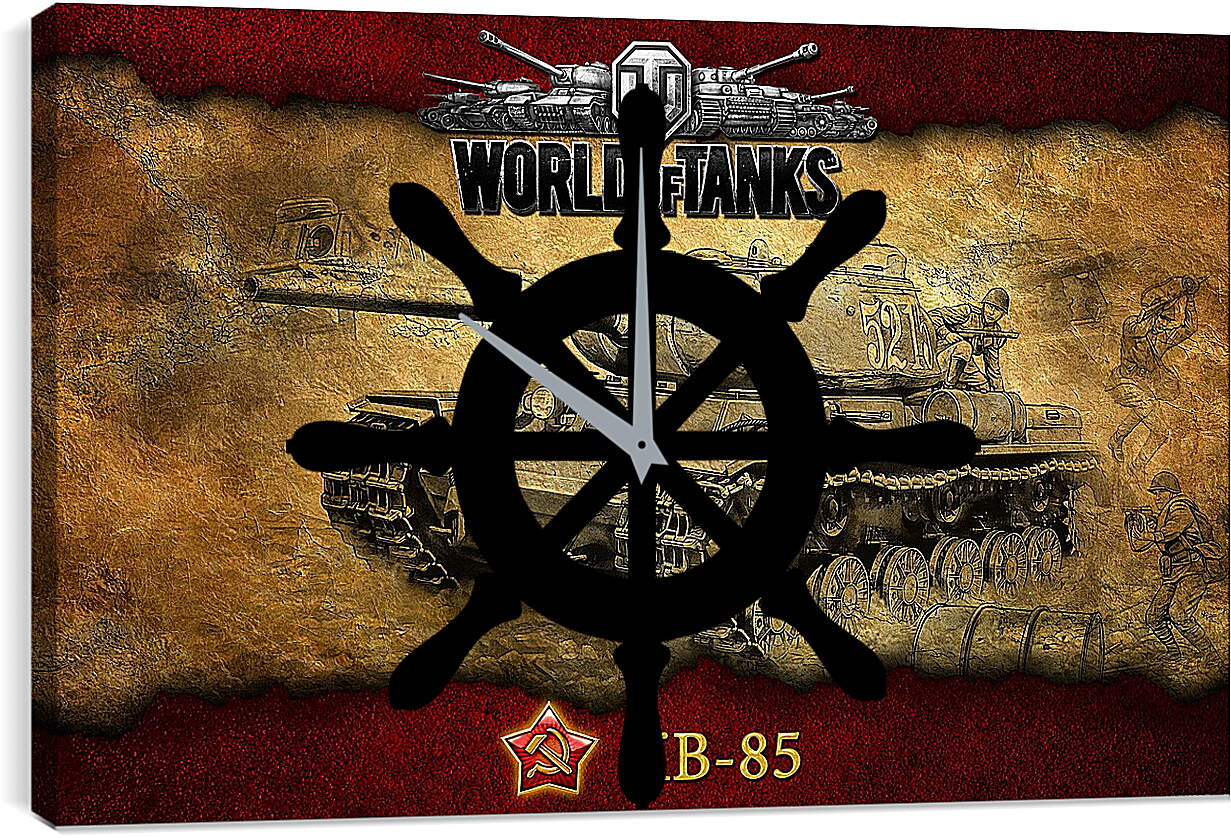 Часы картина - World Of Tanks