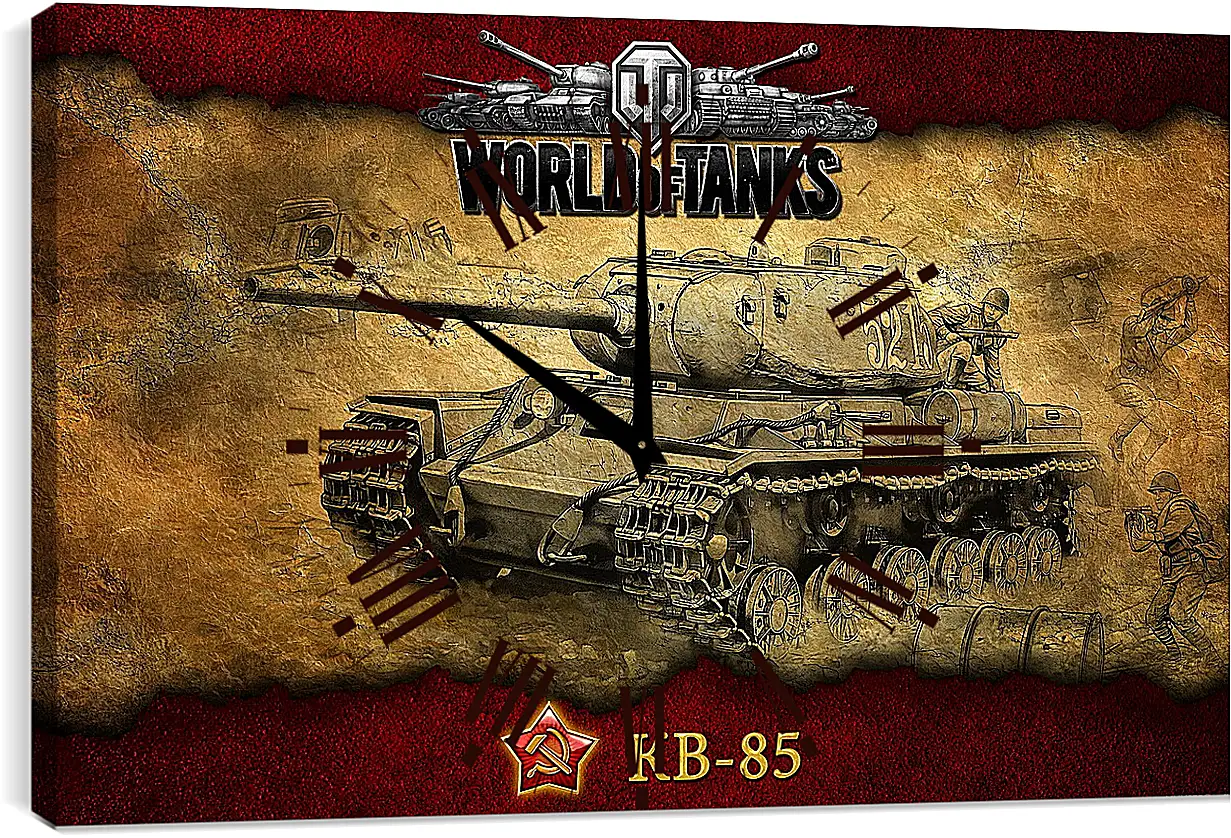 Часы картина - World Of Tanks