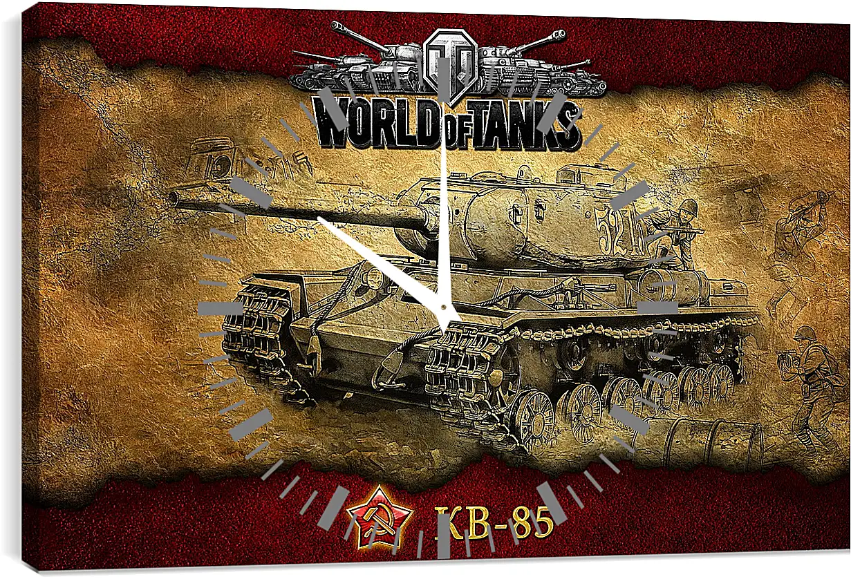 Часы картина - World Of Tanks