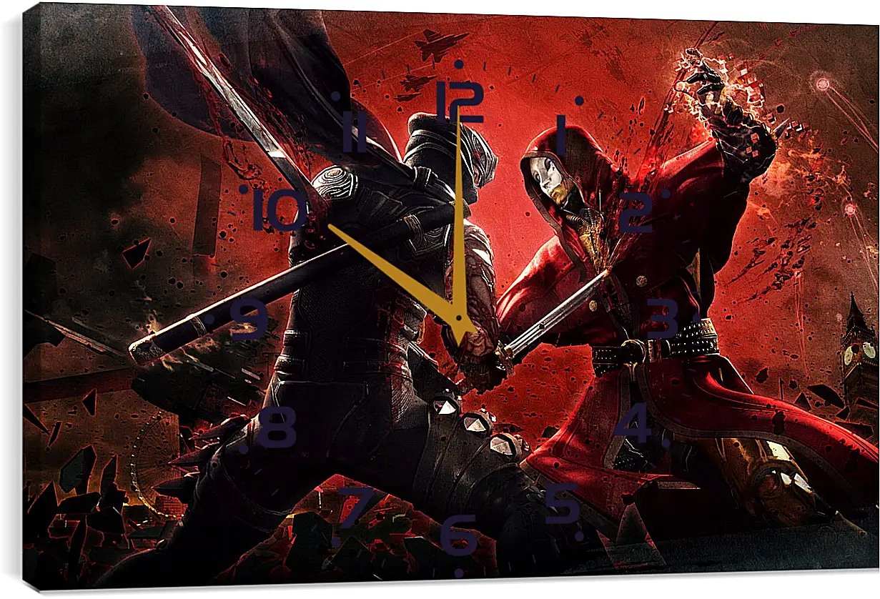 Часы картина - Ninja Gaiden

