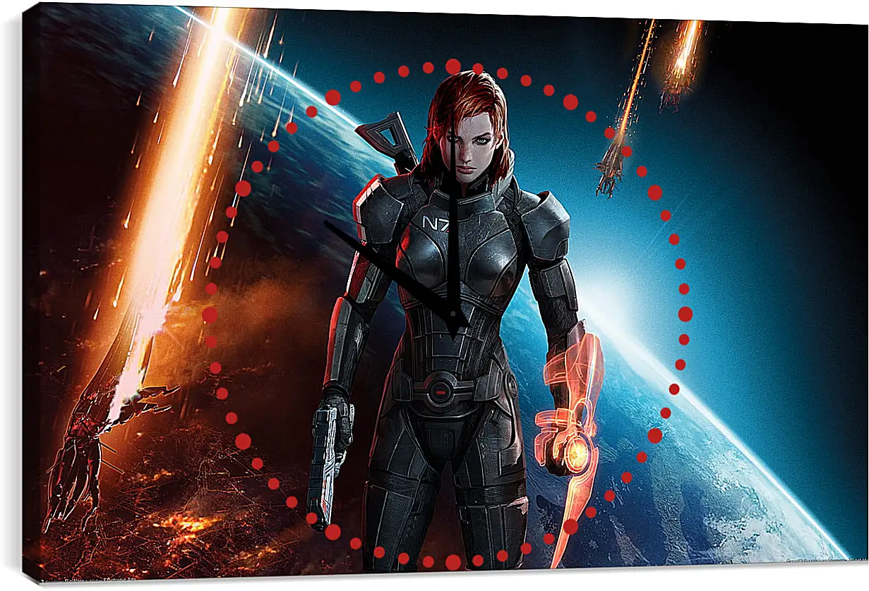 Часы картина - Mass Effect 3