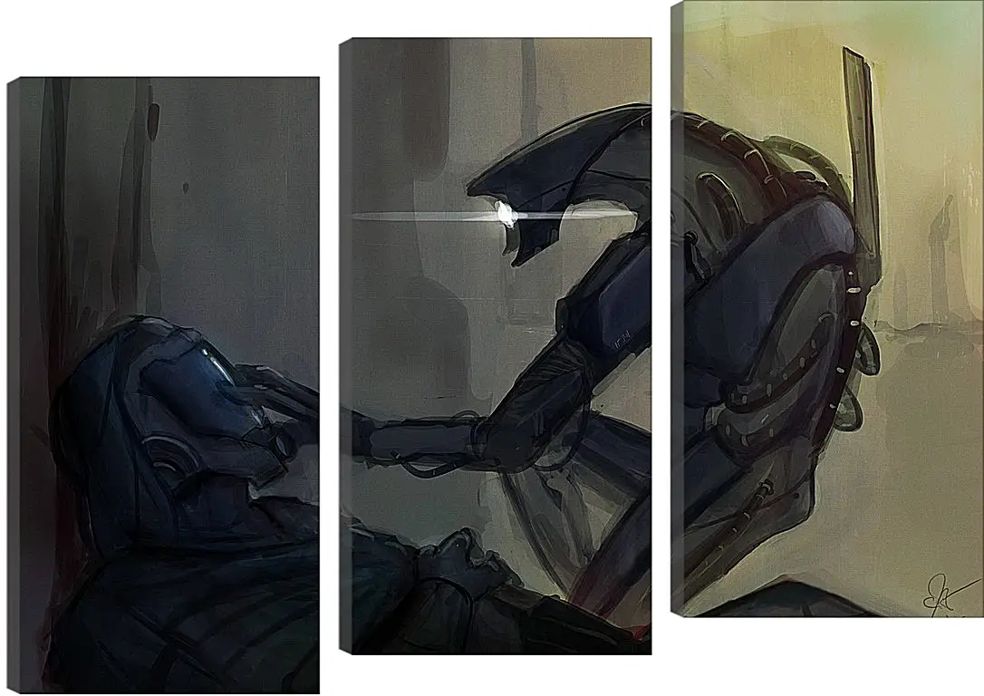 Модульная картина - Mass Effect