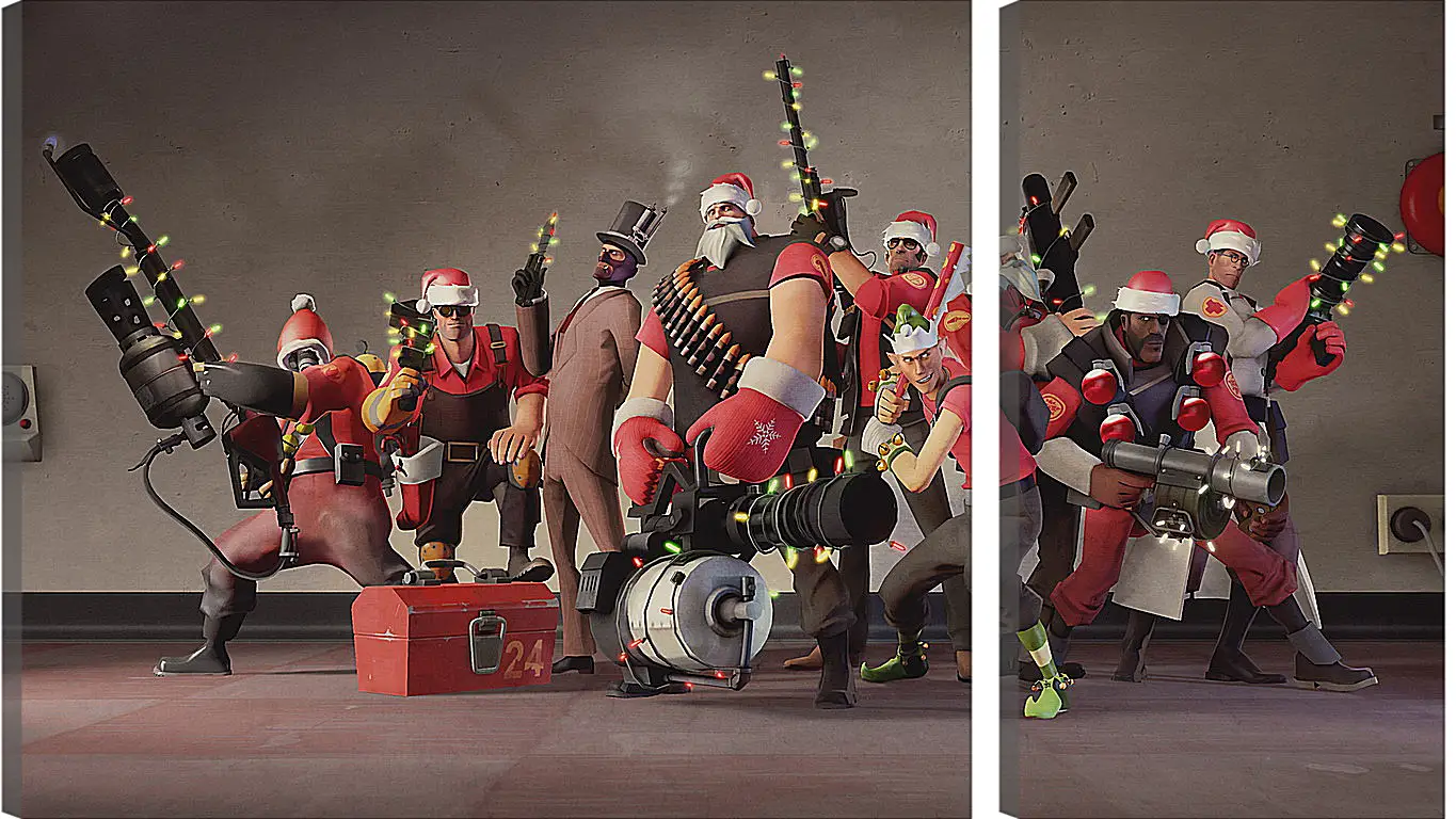 Модульная картина - Team Fortress 2
