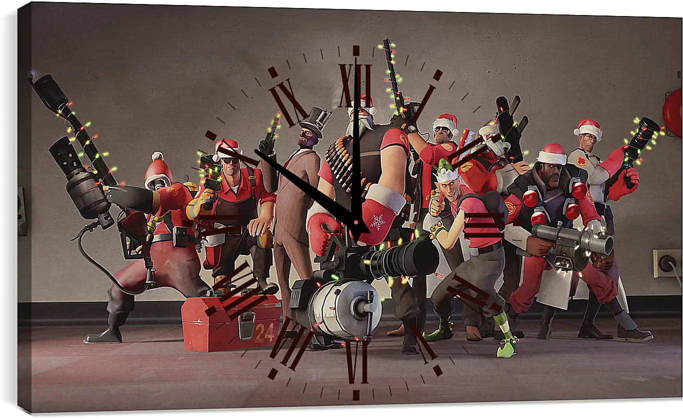 Часы картина - Team Fortress 2
