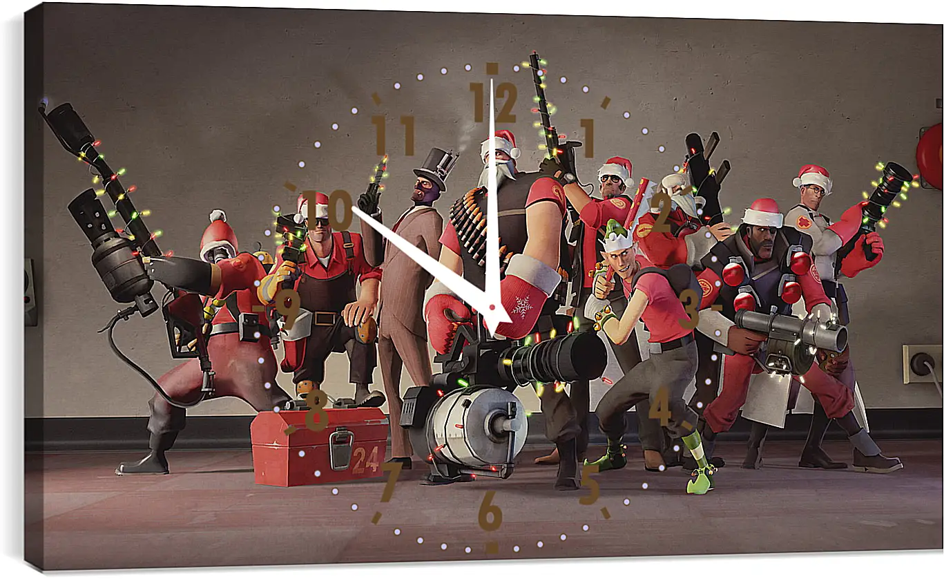 Часы картина - Team Fortress 2
