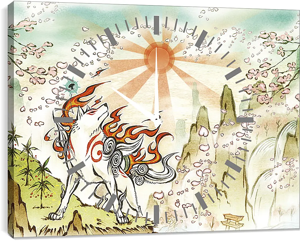 Часы картина - Ōkami
