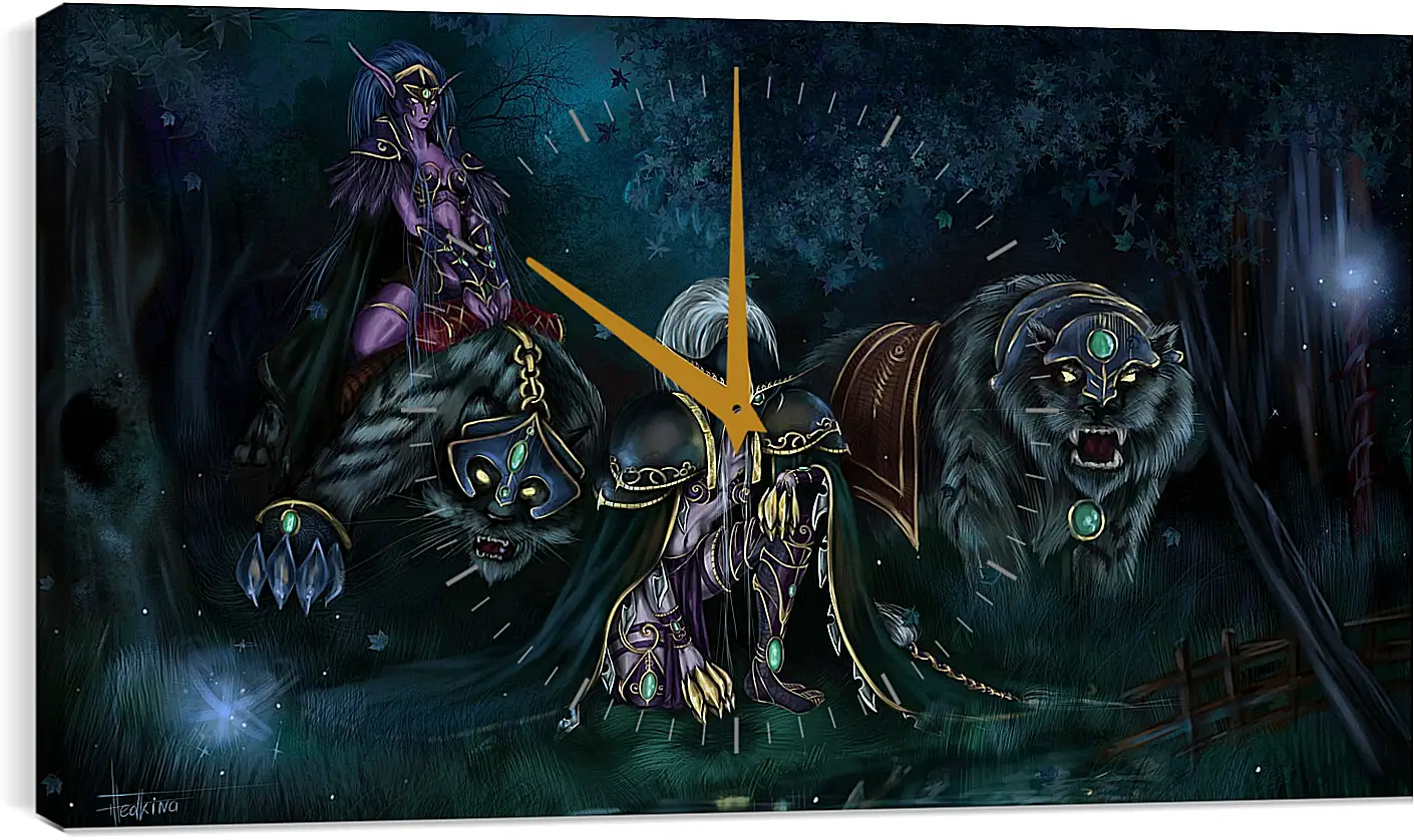 Часы картина - World Of Warcraft