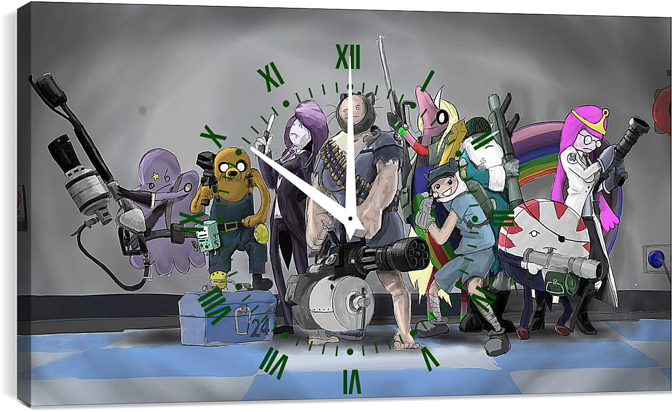 Часы картина - Team Fortress 2 
