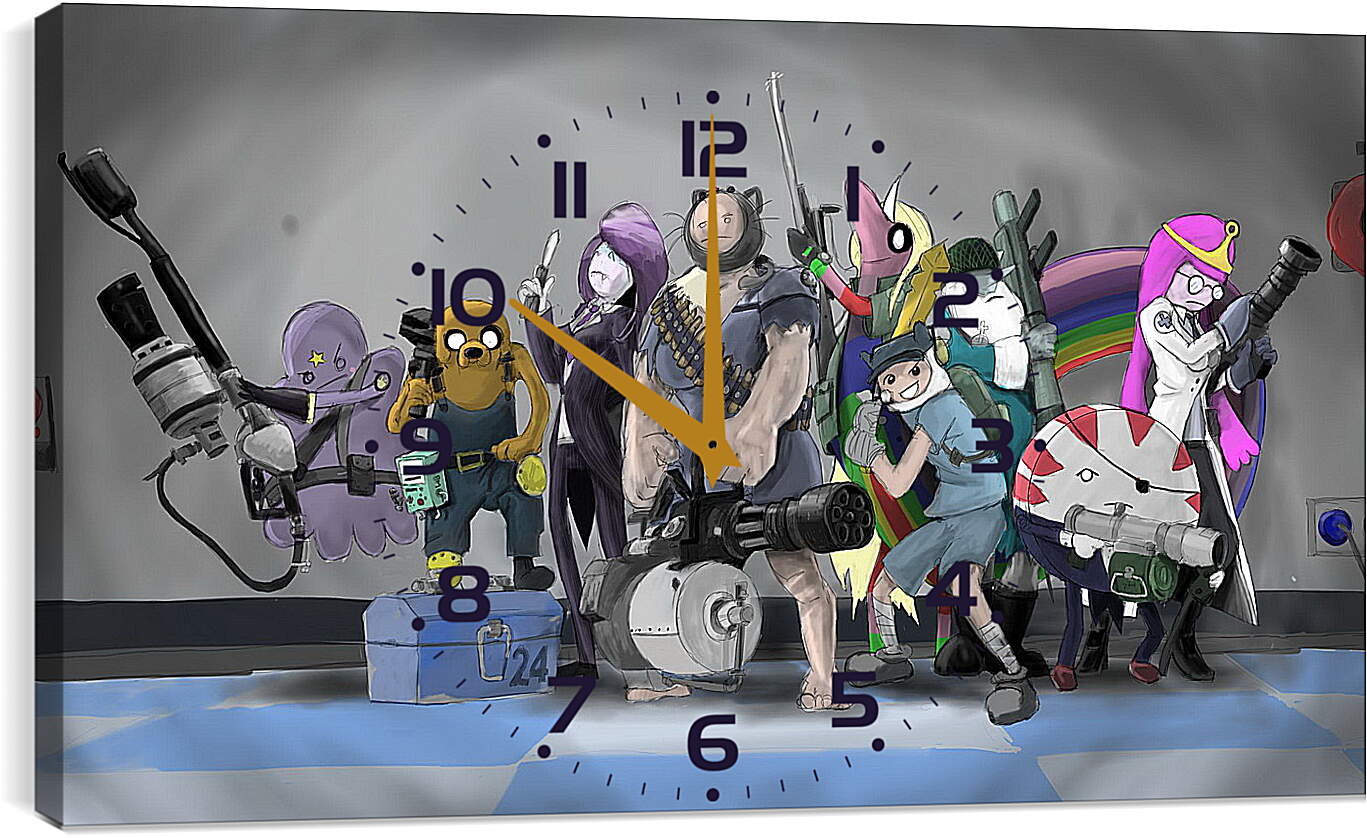 Часы картина - Team Fortress 2 
