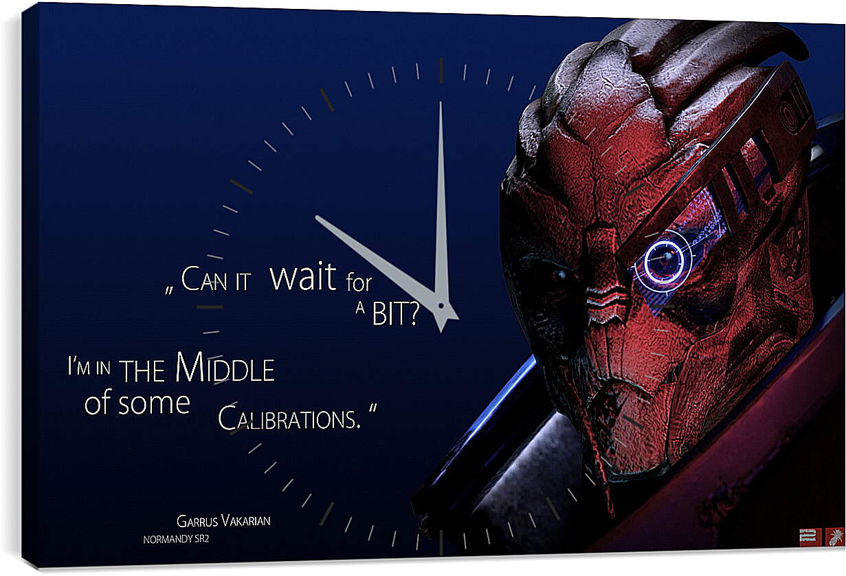 Часы картина - Mass Effect 2