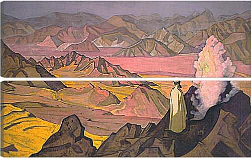 Модульная картина - Магомет на горе Хира. Рерих Николай