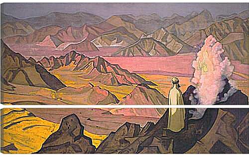 Модульная картина - Магомет на горе Хира. Рерих Николай