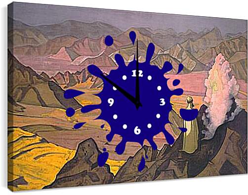 Часы картина - Магомет на горе Хира. Рерих Николай