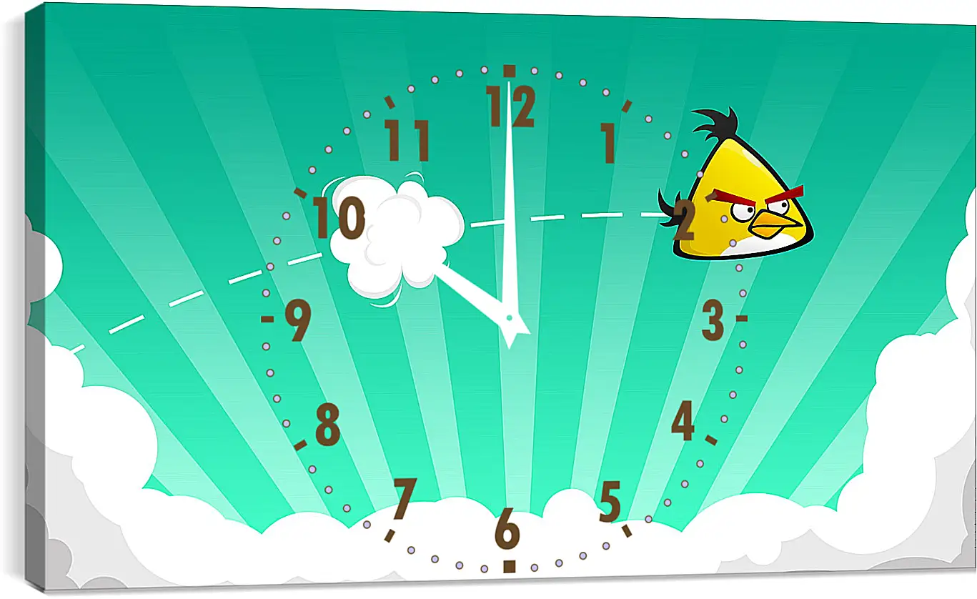Часы картина - Angry Birds
