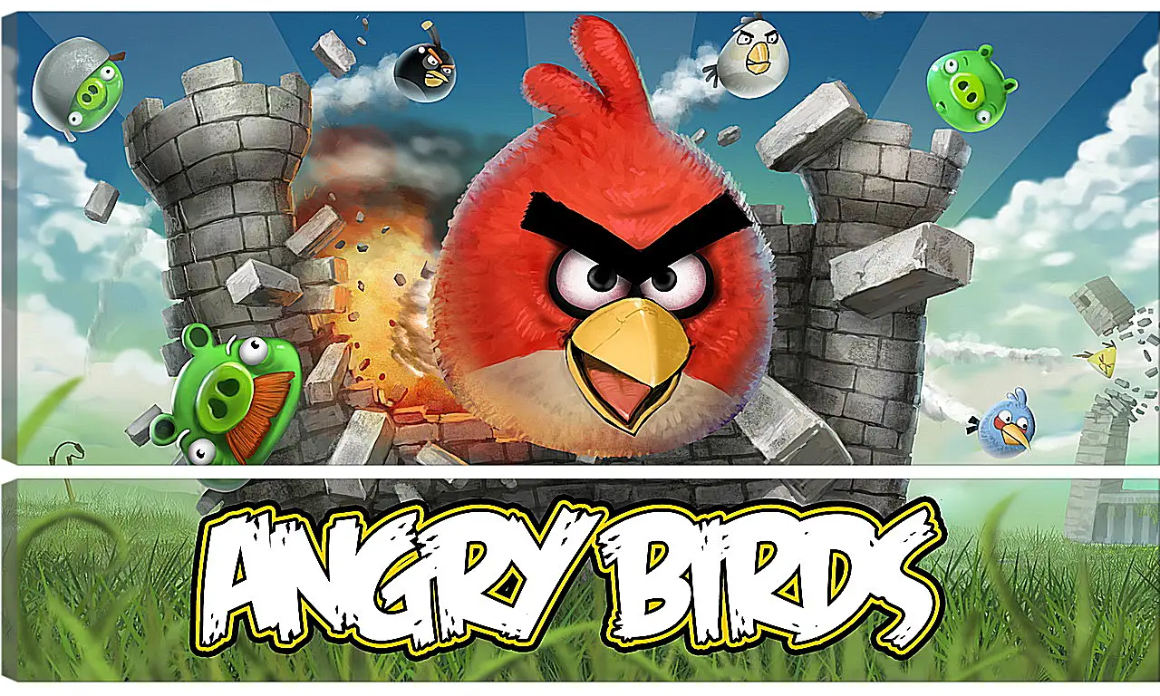 Модульная картина - Angry Birds
