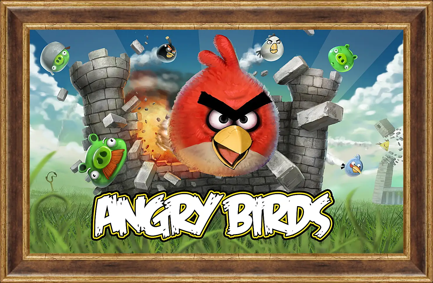 Картина в раме - Angry Birds
