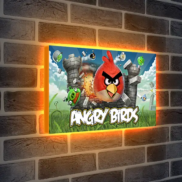 Лайтбокс световая панель - Angry Birds
