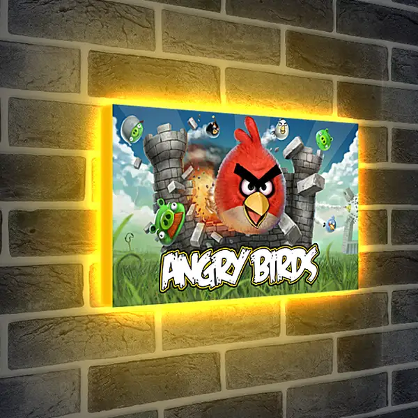 Лайтбокс световая панель - Angry Birds
