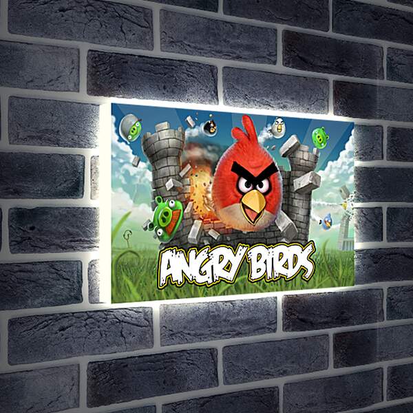 Лайтбокс световая панель - Angry Birds
