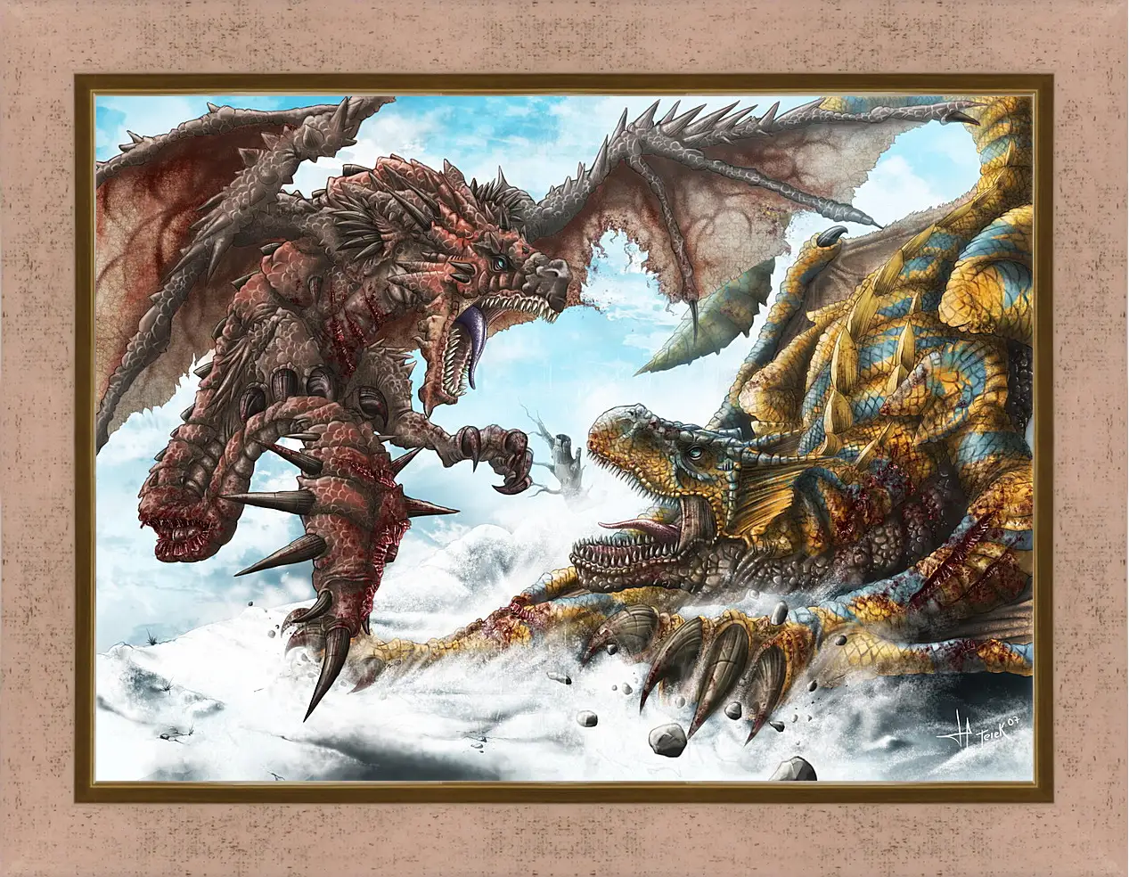 Картина в раме - Monster Hunter
