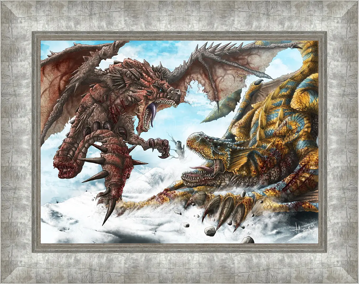 Картина в раме - Monster Hunter
